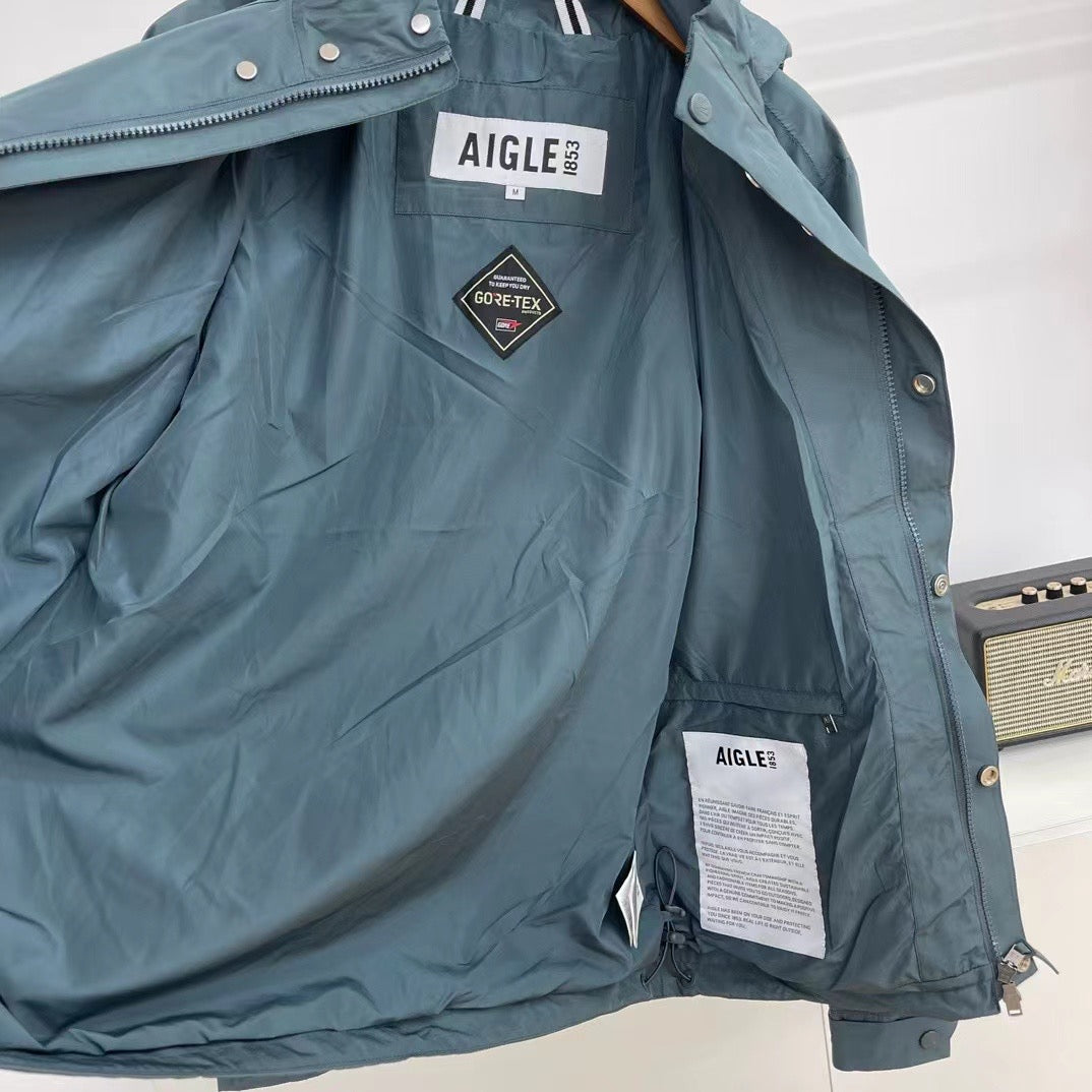 Aigle 男裝Gore tex防水有帽外套