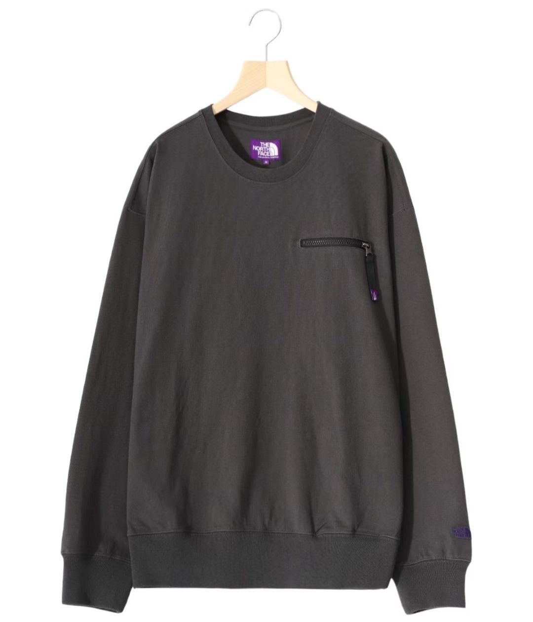 TNF 紫標pocket拉鏈衛衣