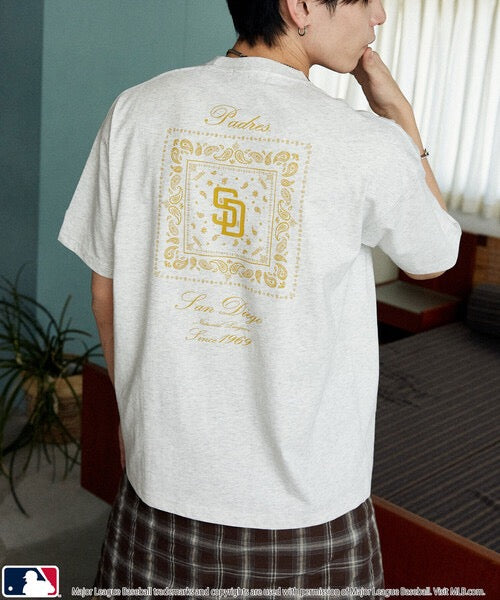 MLB腰果pattern tee