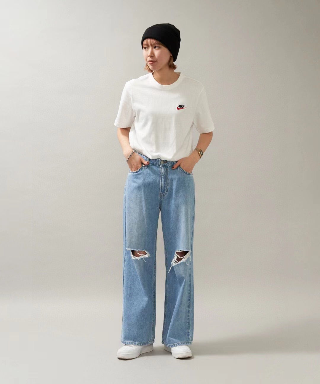 Nike刺繡logo tee
