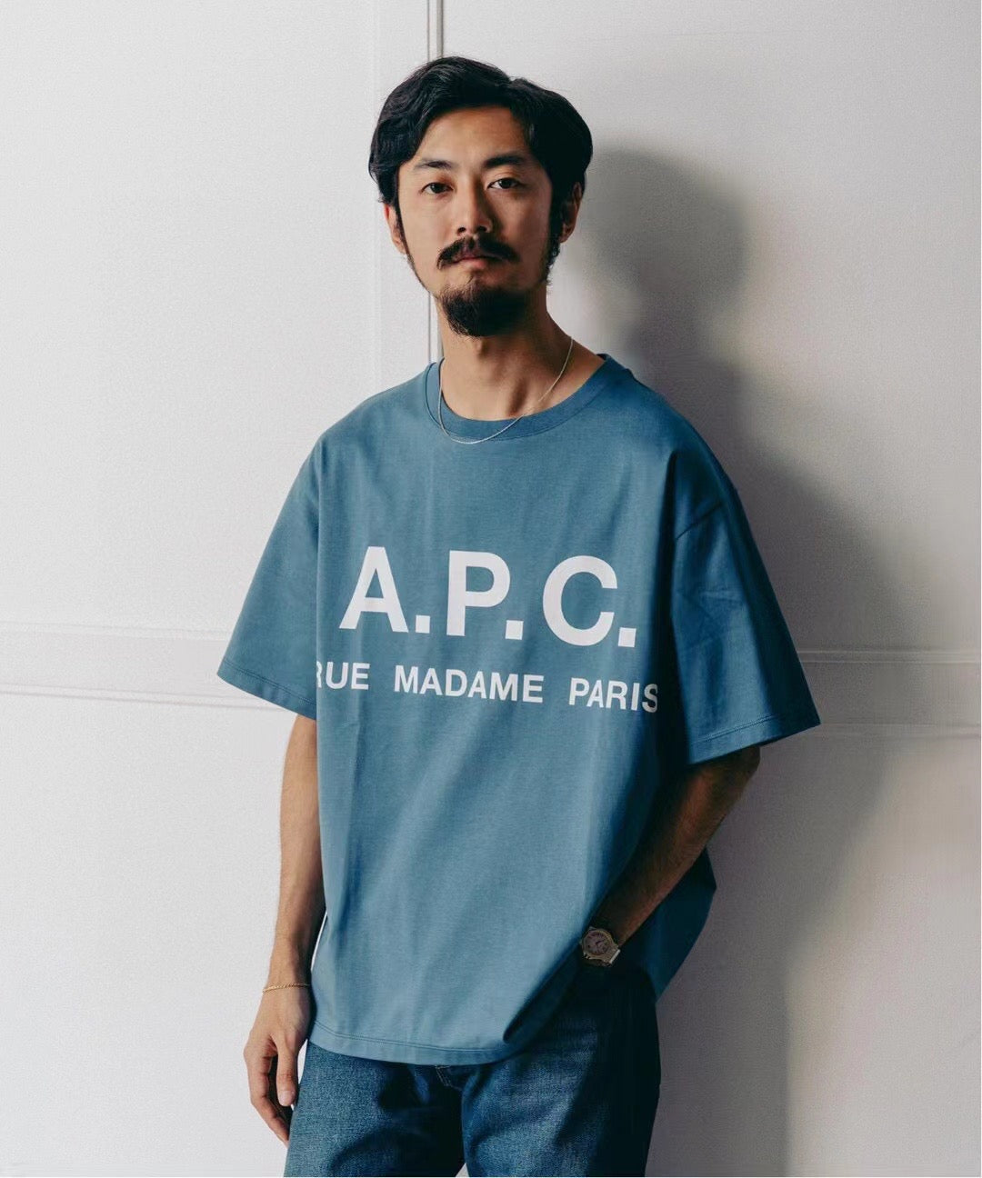 A.P.C logo tee