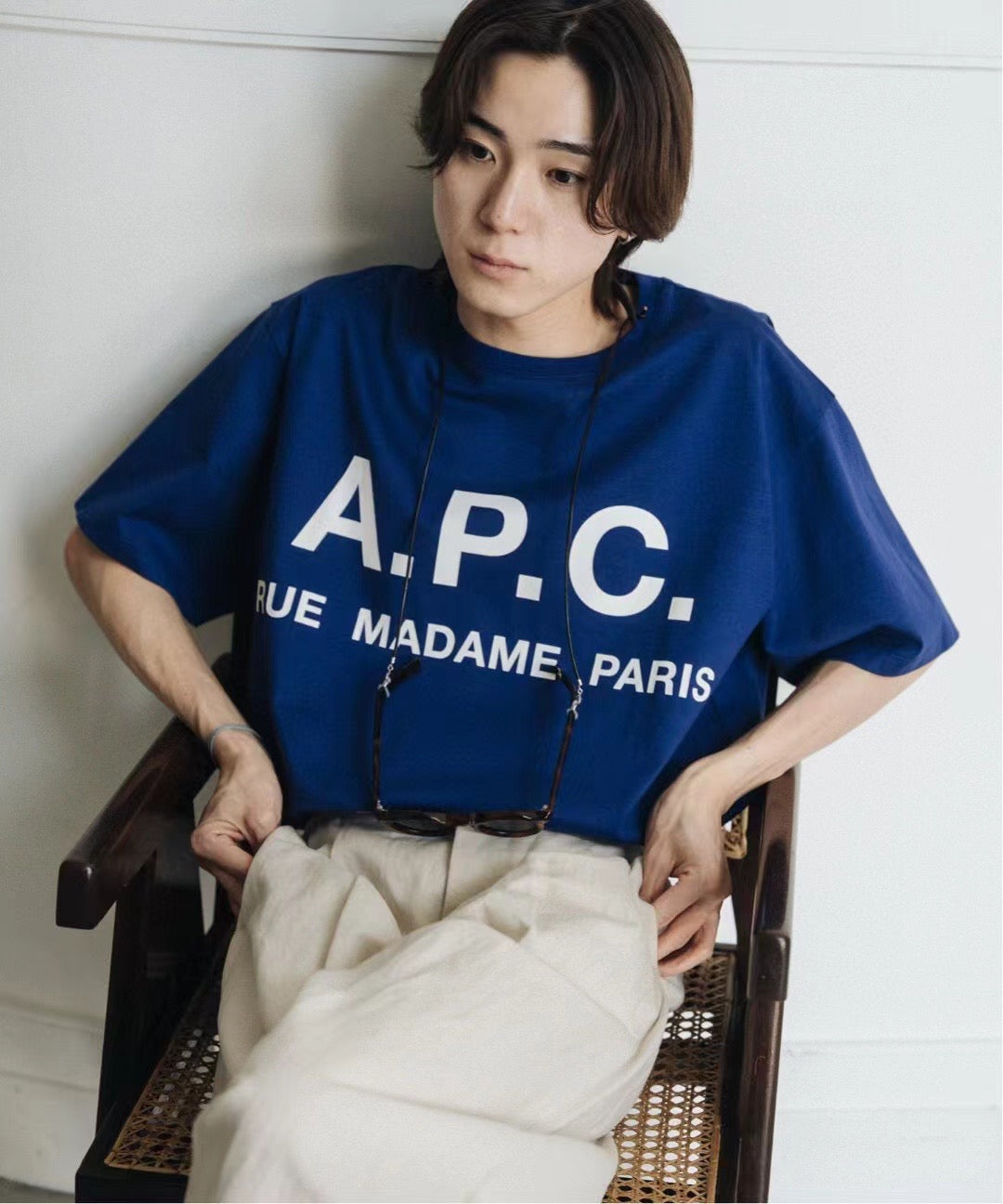 A.P.C logo tee