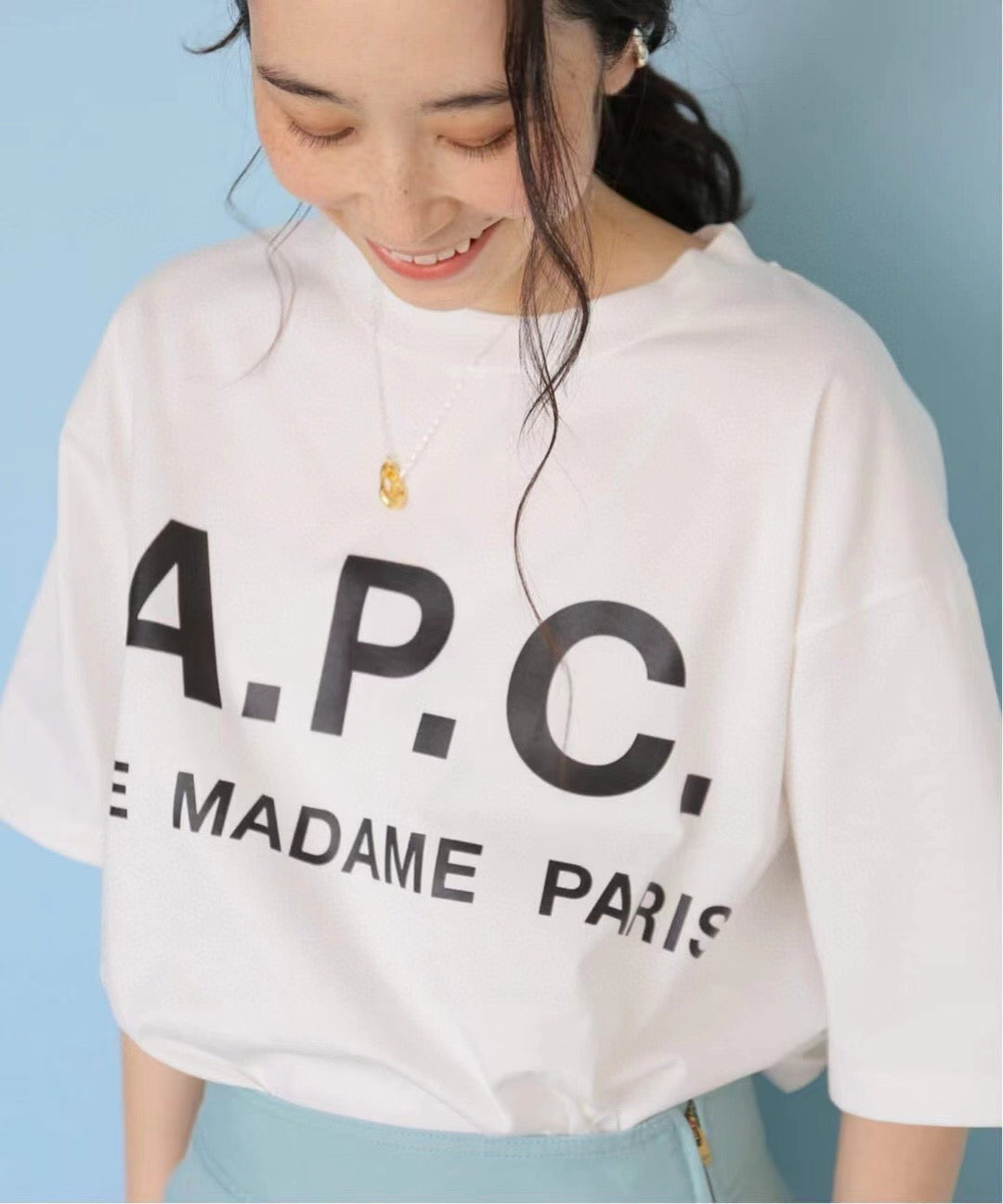 A.P.C logo tee