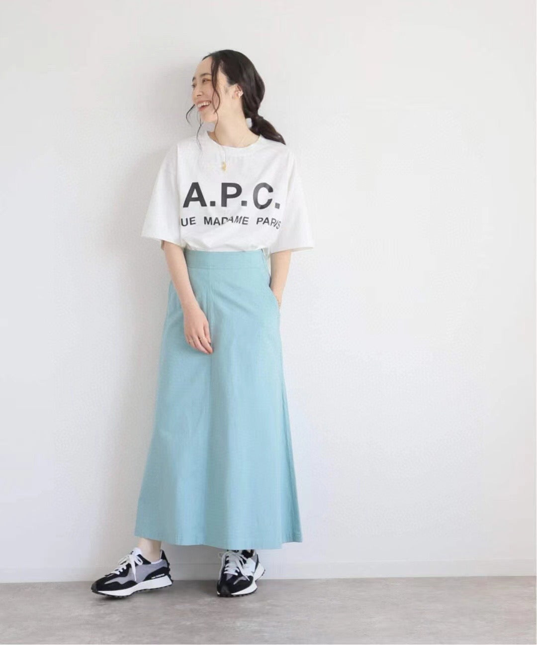 A.P.C logo tee