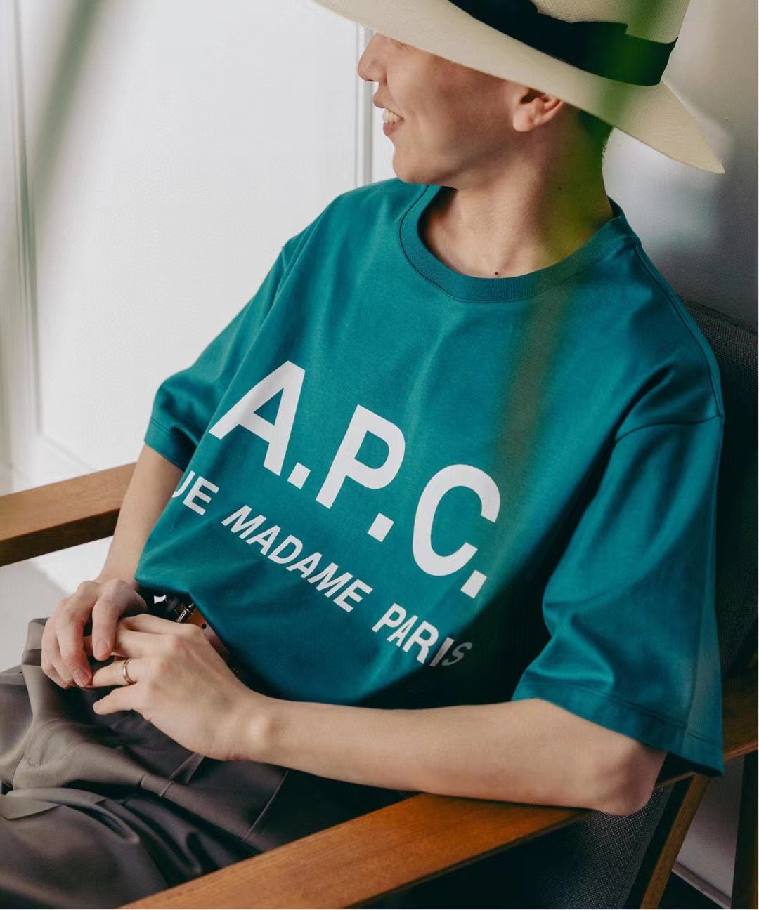 A.P.C logo tee