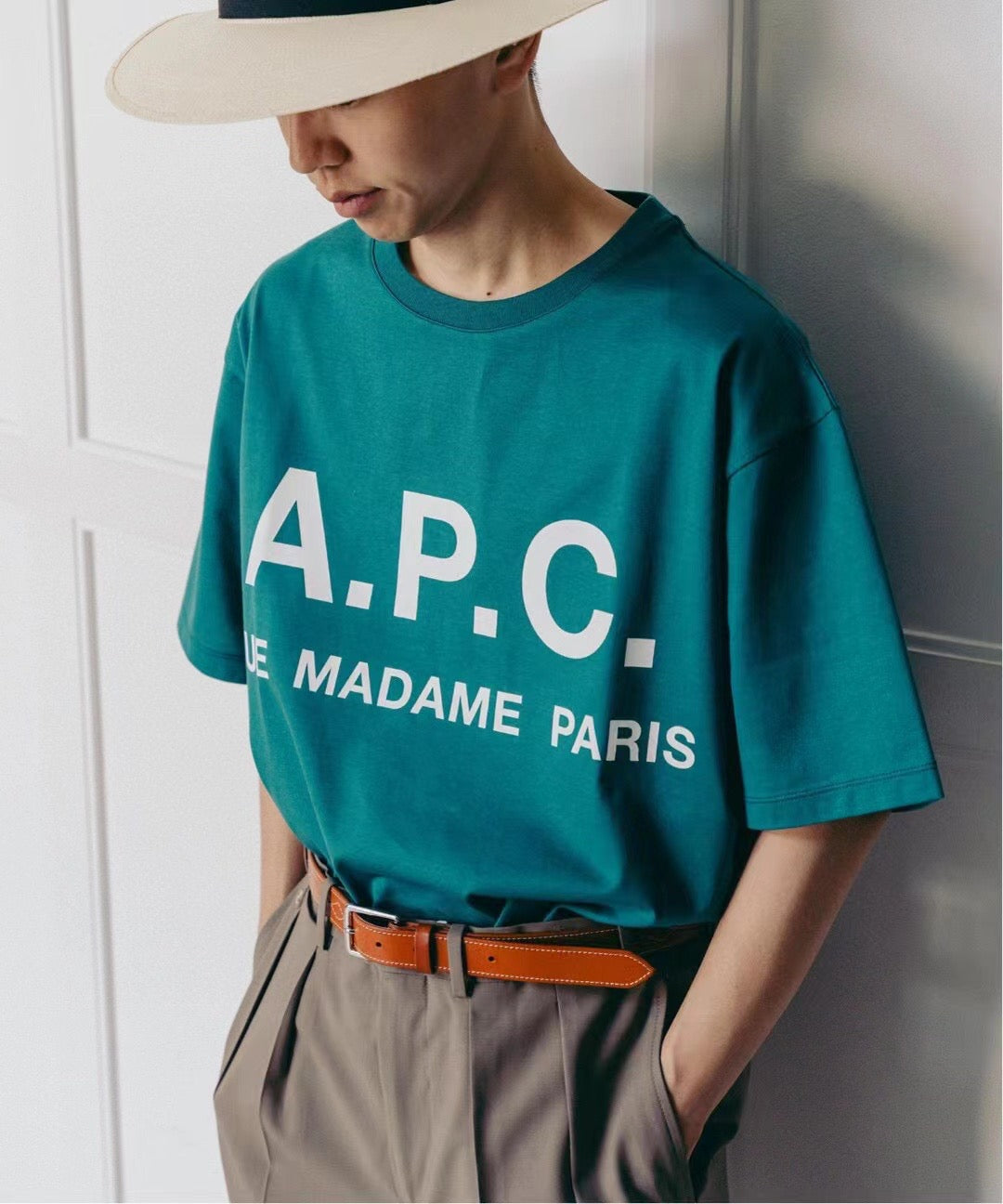 A.P.C logo tee