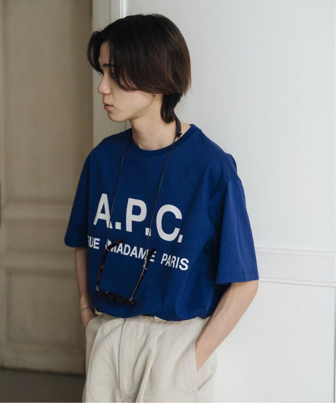 A.P.C logo tee