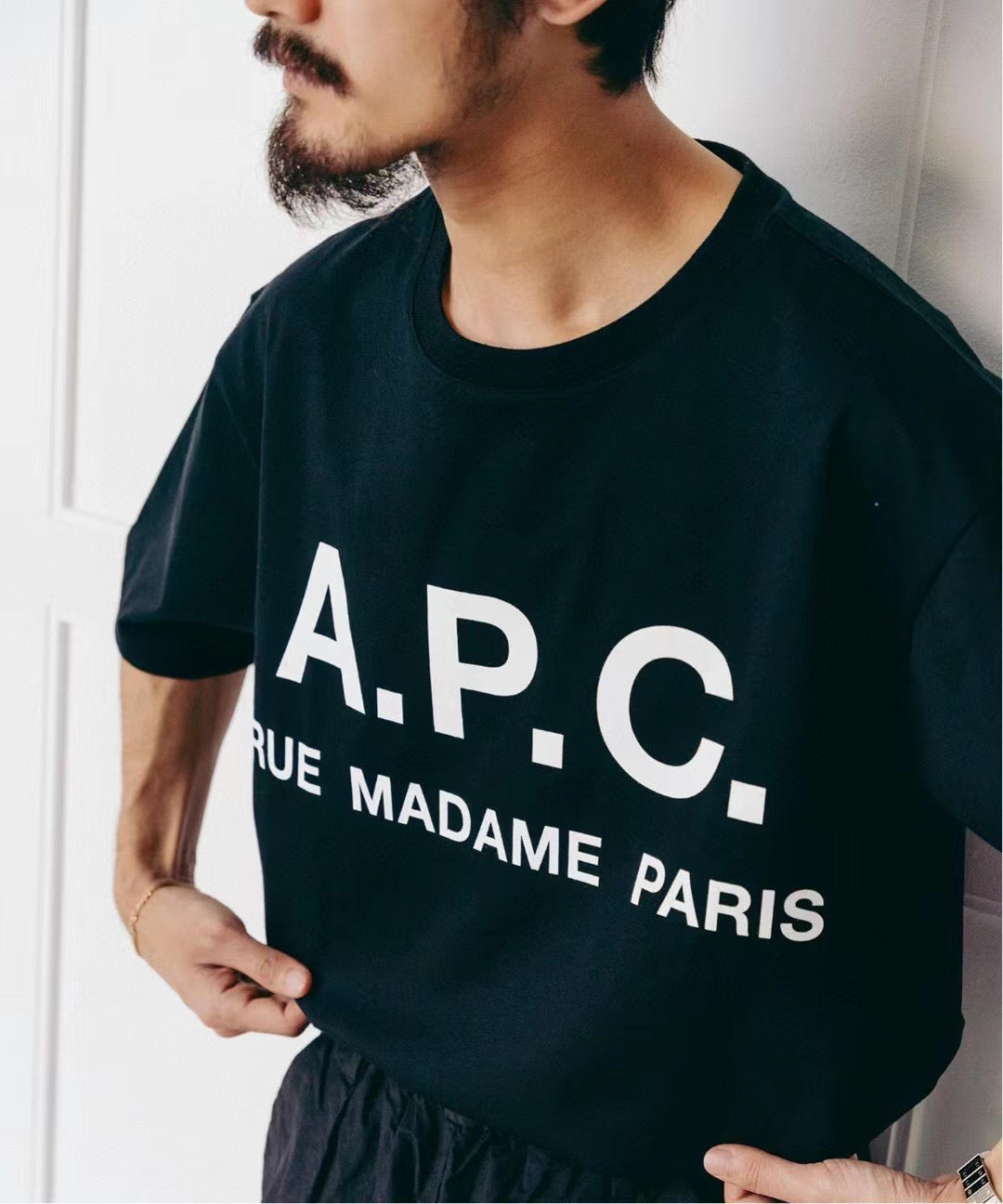 A.P.C logo tee