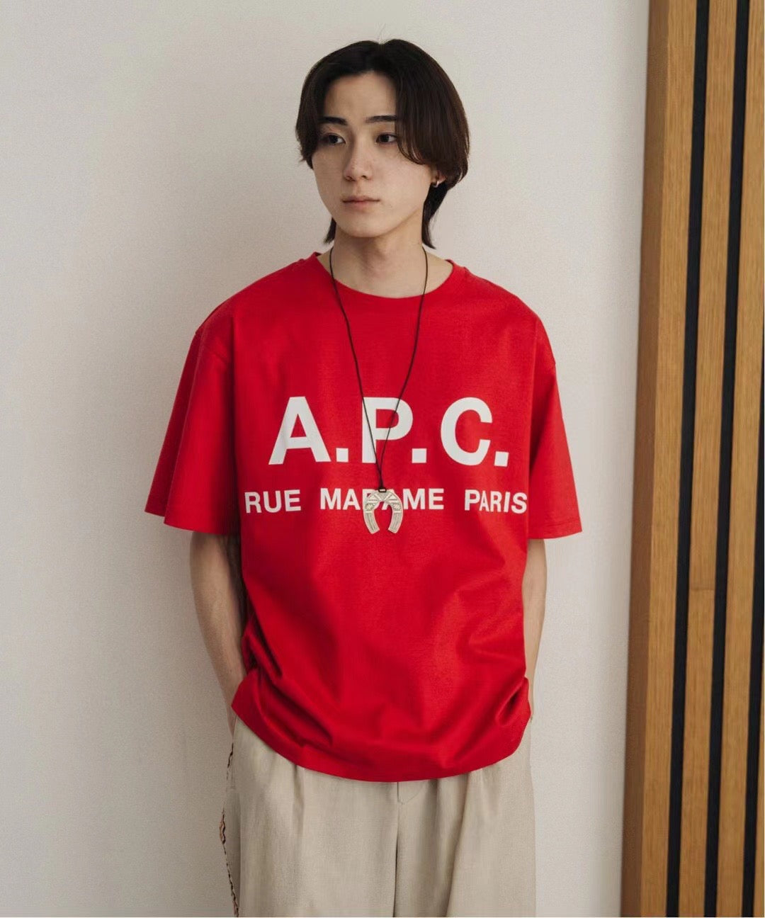 A.P.C logo tee