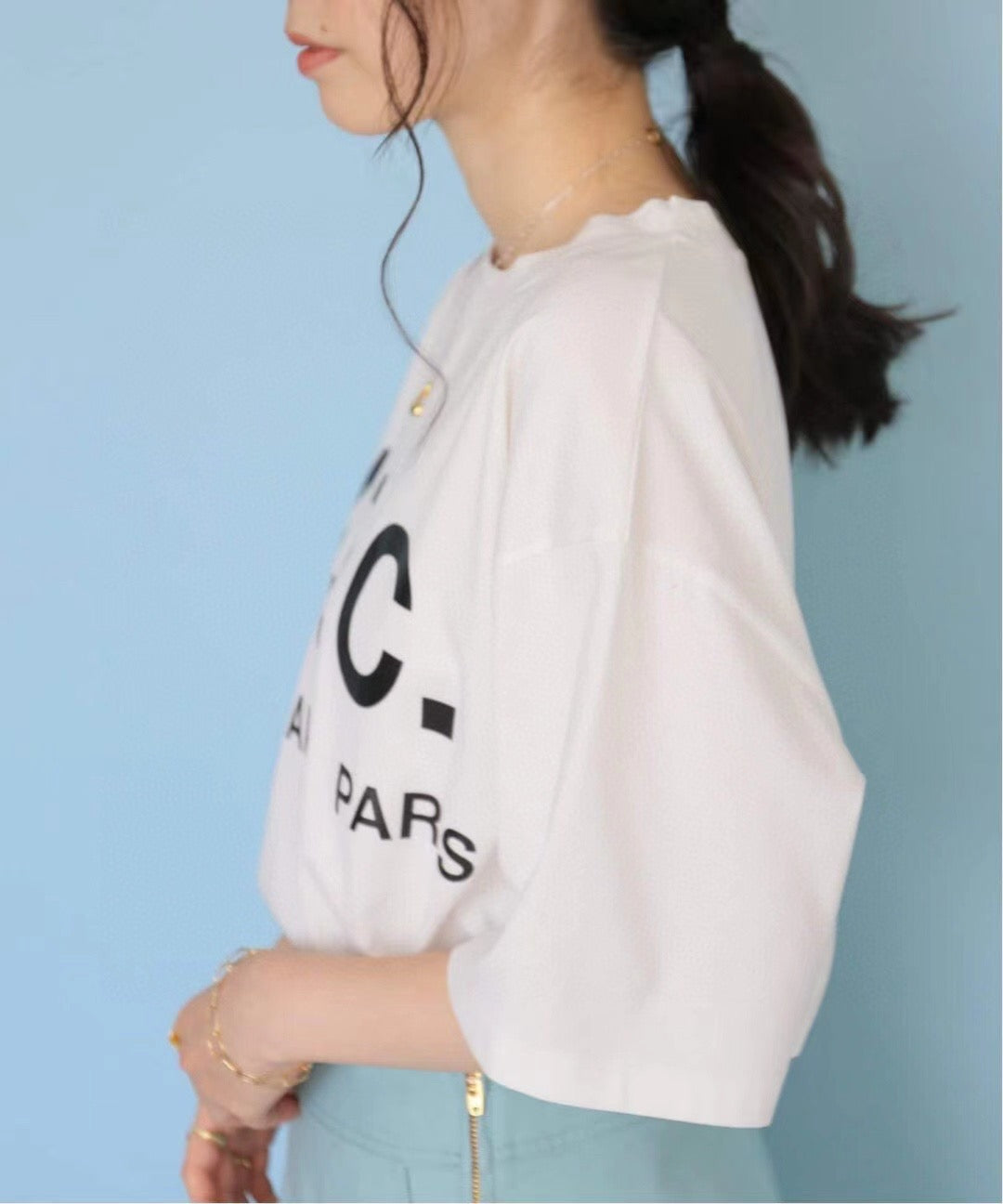 A.P.C logo tee