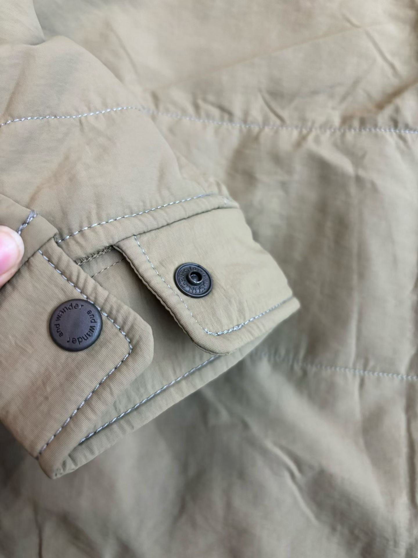 Andwander Nylon Octa collarless jacket