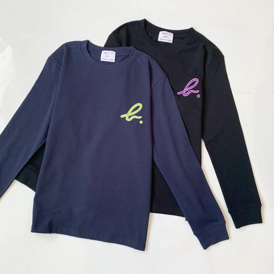 Agnes b logo 長袖tee
