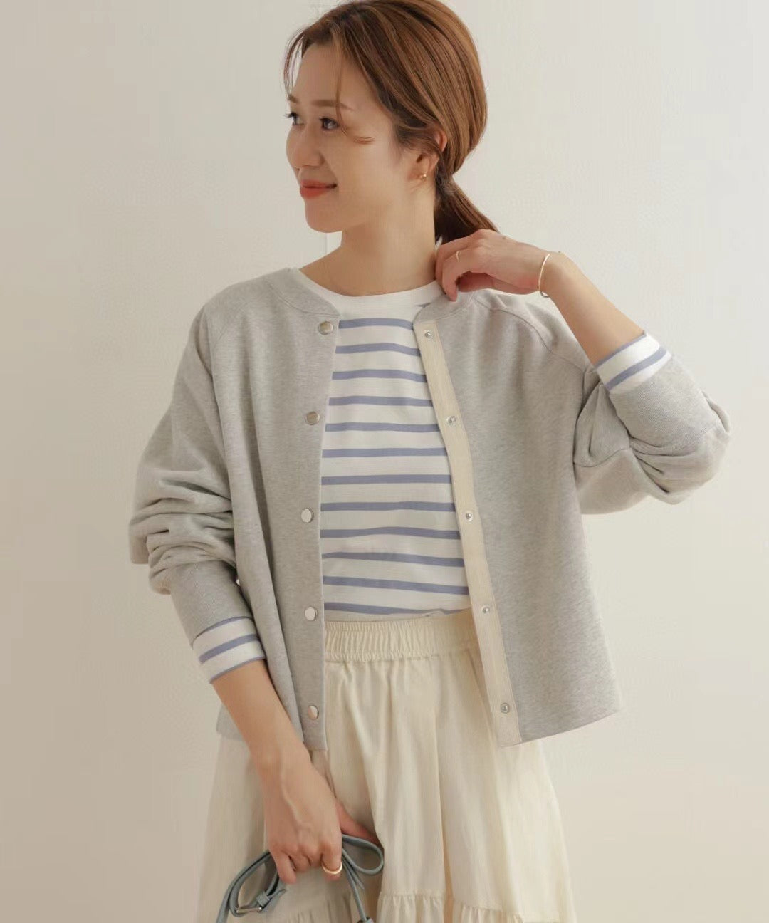 日單鈕扣Cardigan