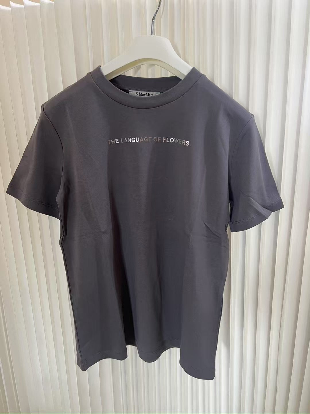 Max Mara 燙銀logo tee
