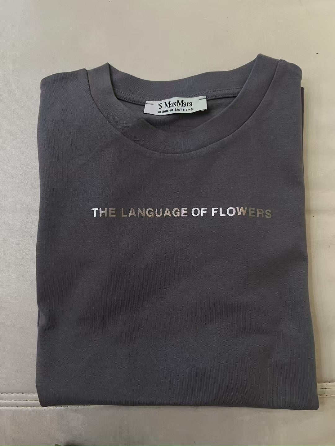 Max Mara 燙銀logo tee