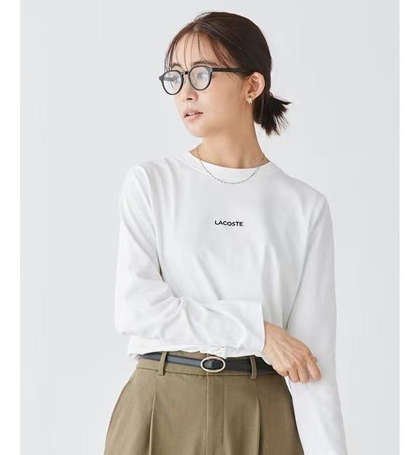 Lacoste 刺繡長袖tee