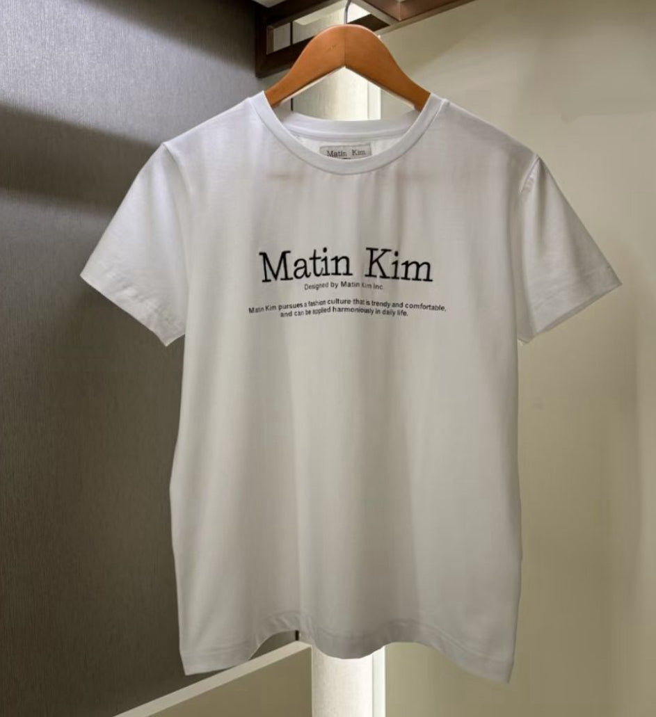 Matin Kim logo tee
