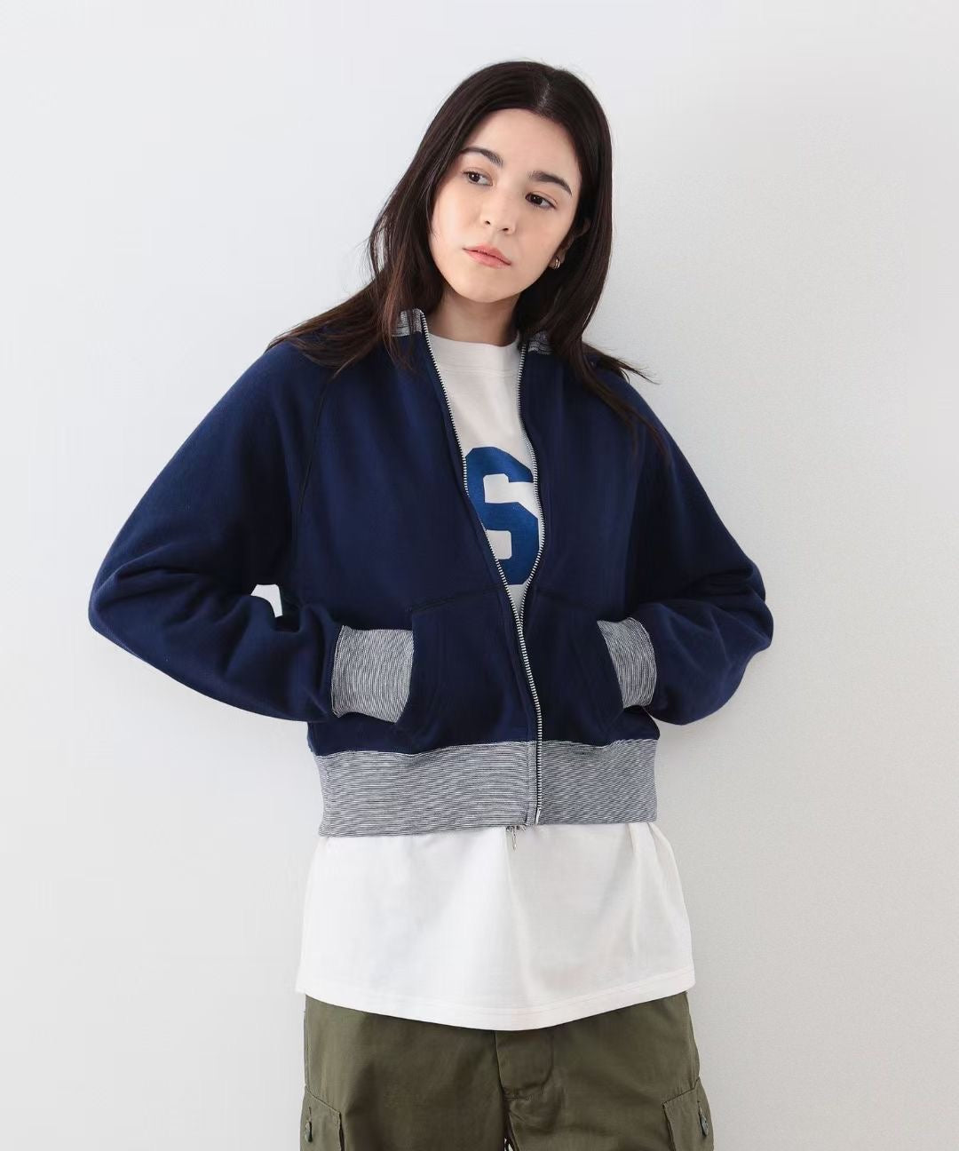 Beams boy短身hoodies jacket