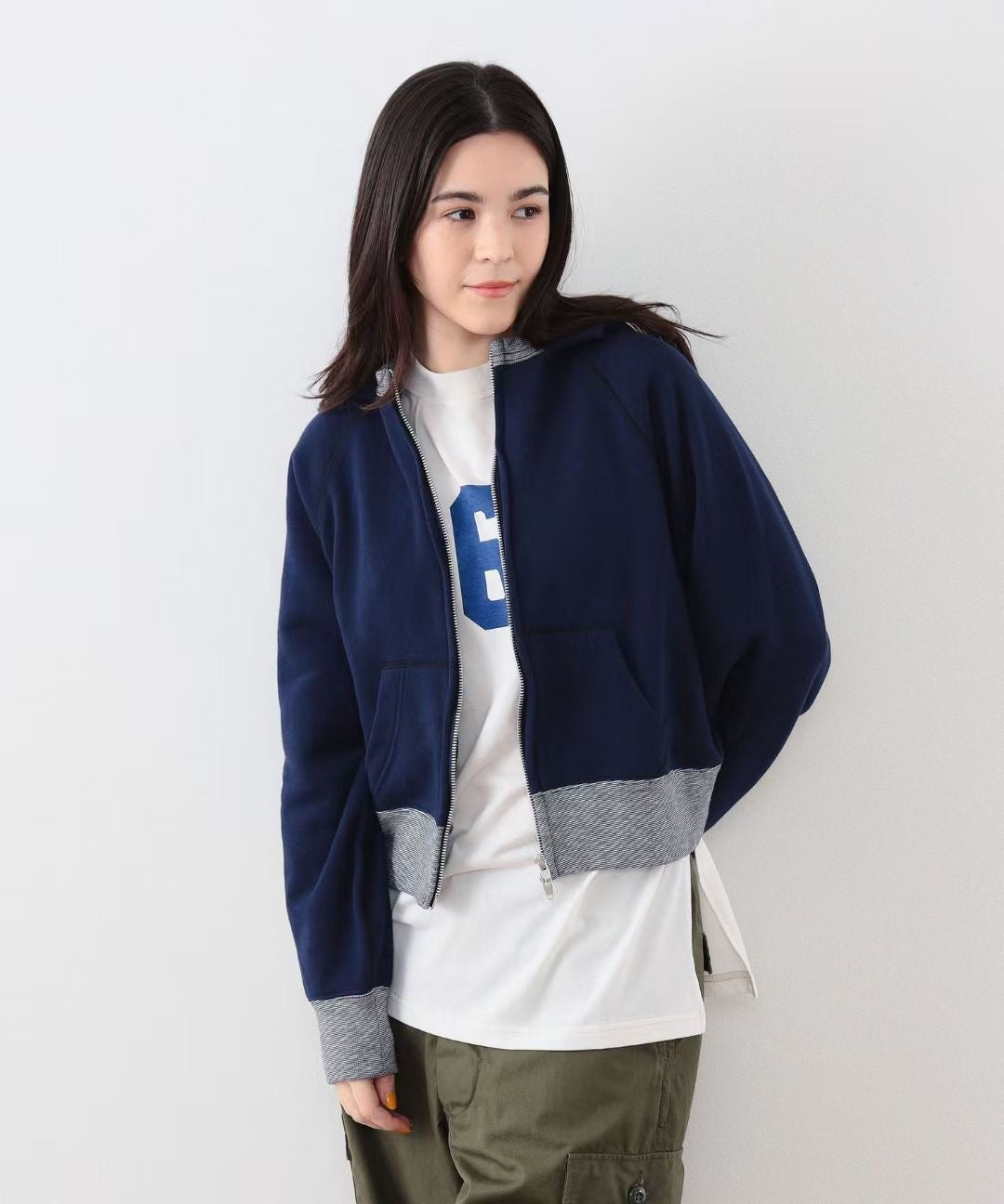 Beams boy短身hoodies jacket