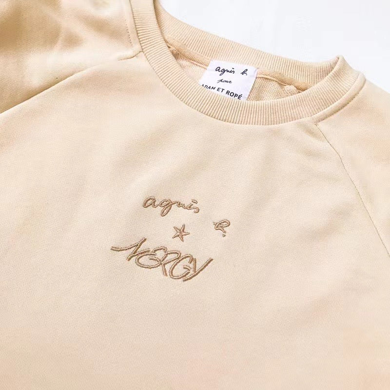 Agnes b logo 衛衣