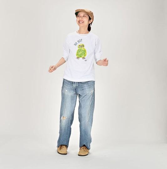 45R 貓頭鷹 長袖tee