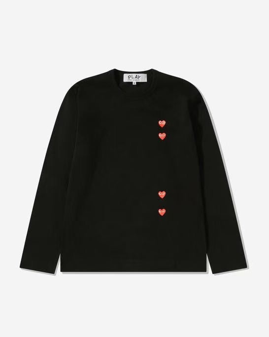 CDG play 印花直logo tee