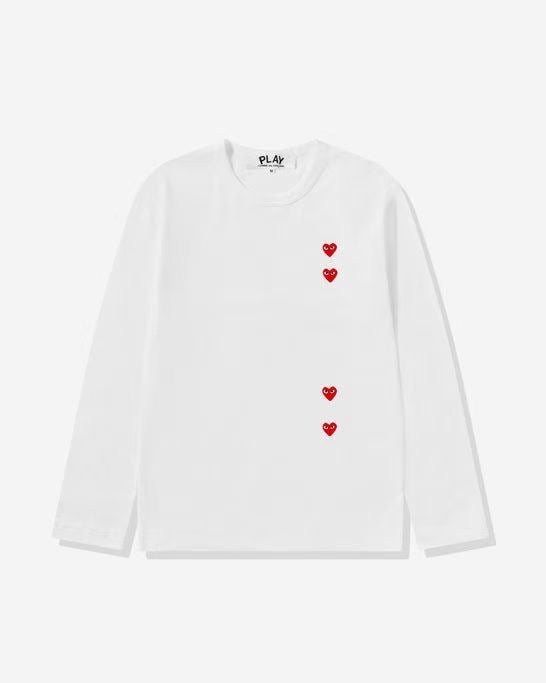 CDG play 印花直logo tee