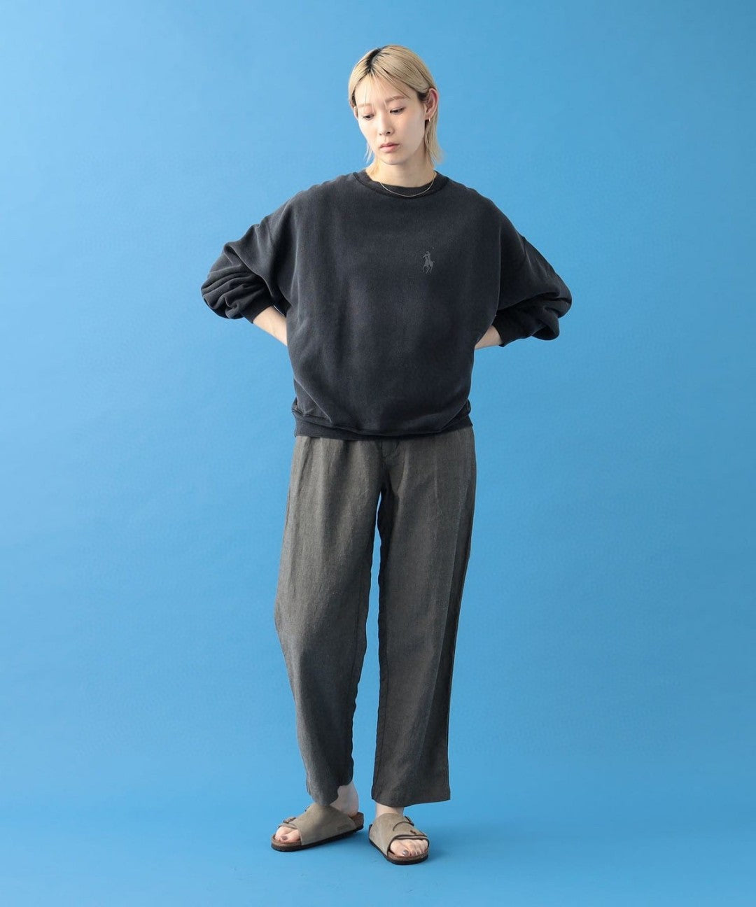Polo明線圓領衛衣