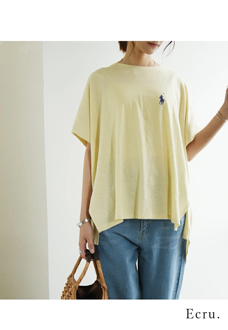 Polo不規則tee