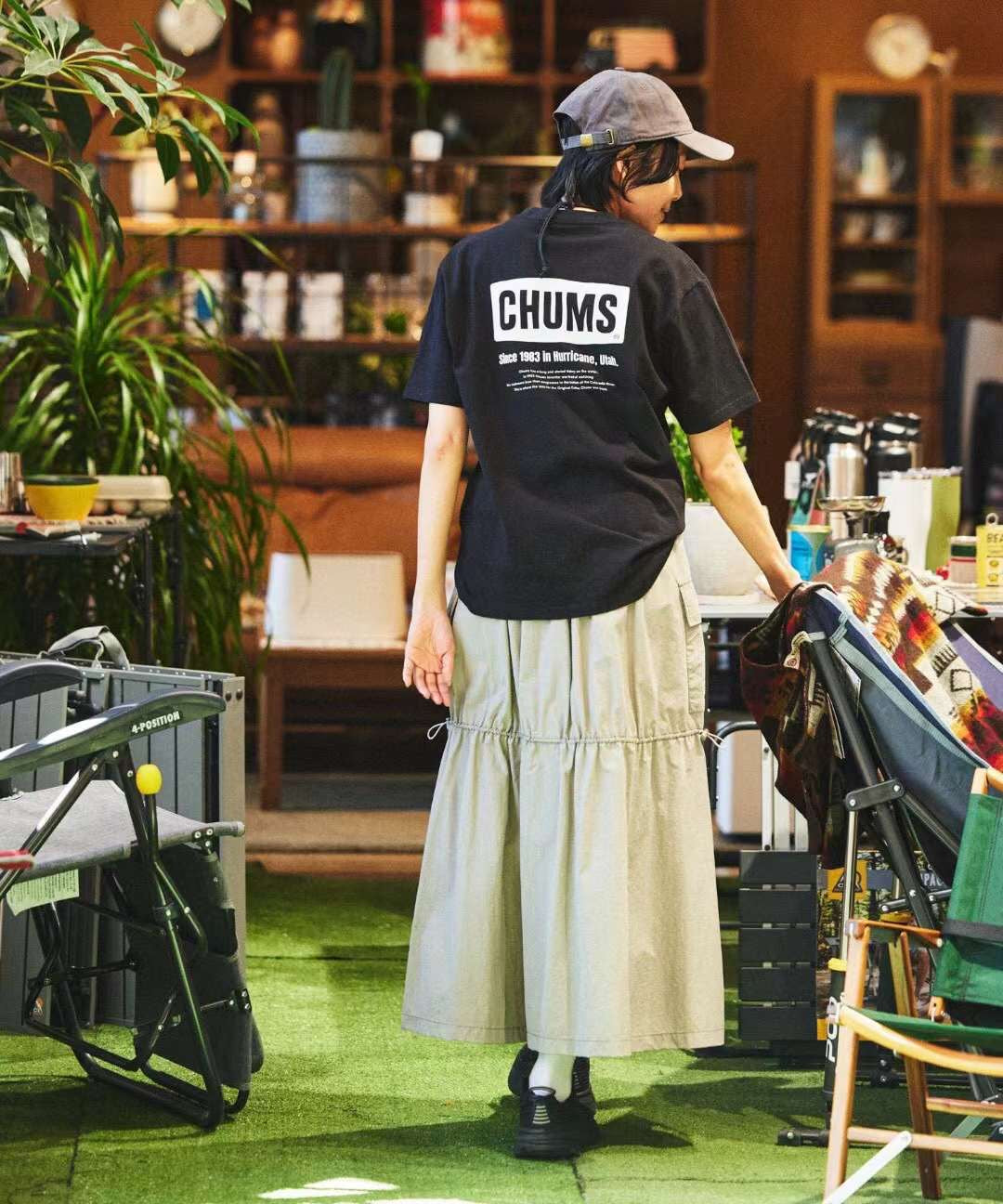 Chums 前後印花tee