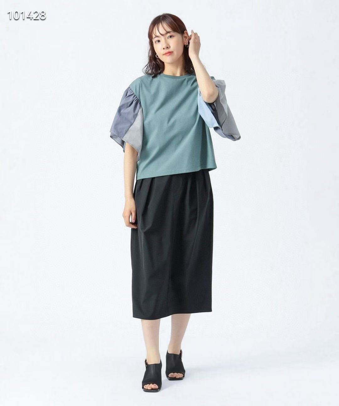 Beams 喇叭袖tee