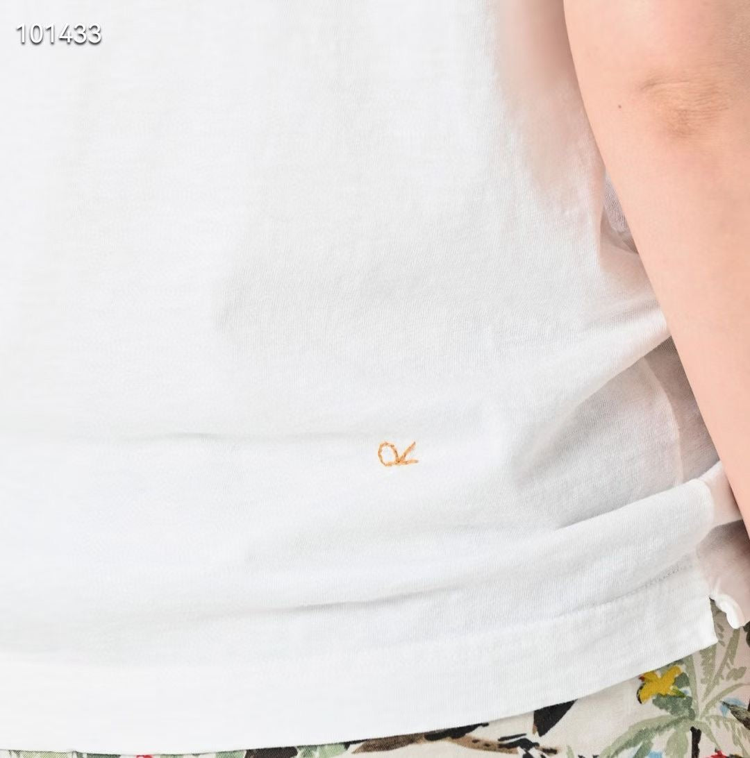 45R pattern Y logo tee