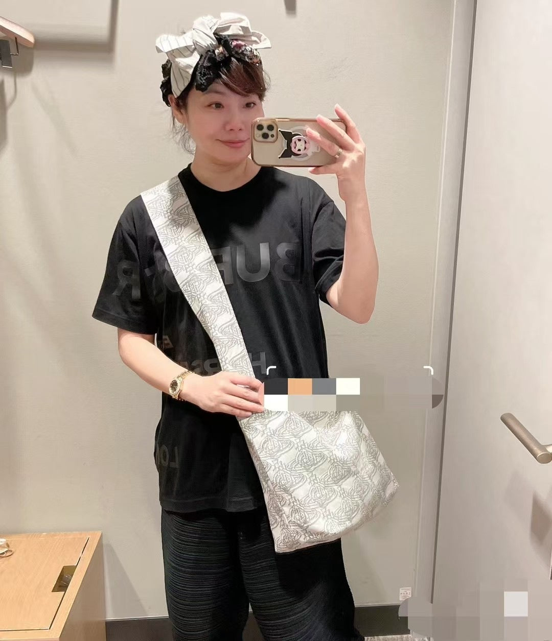 Vivienne Westwood logo 印花tote bag
