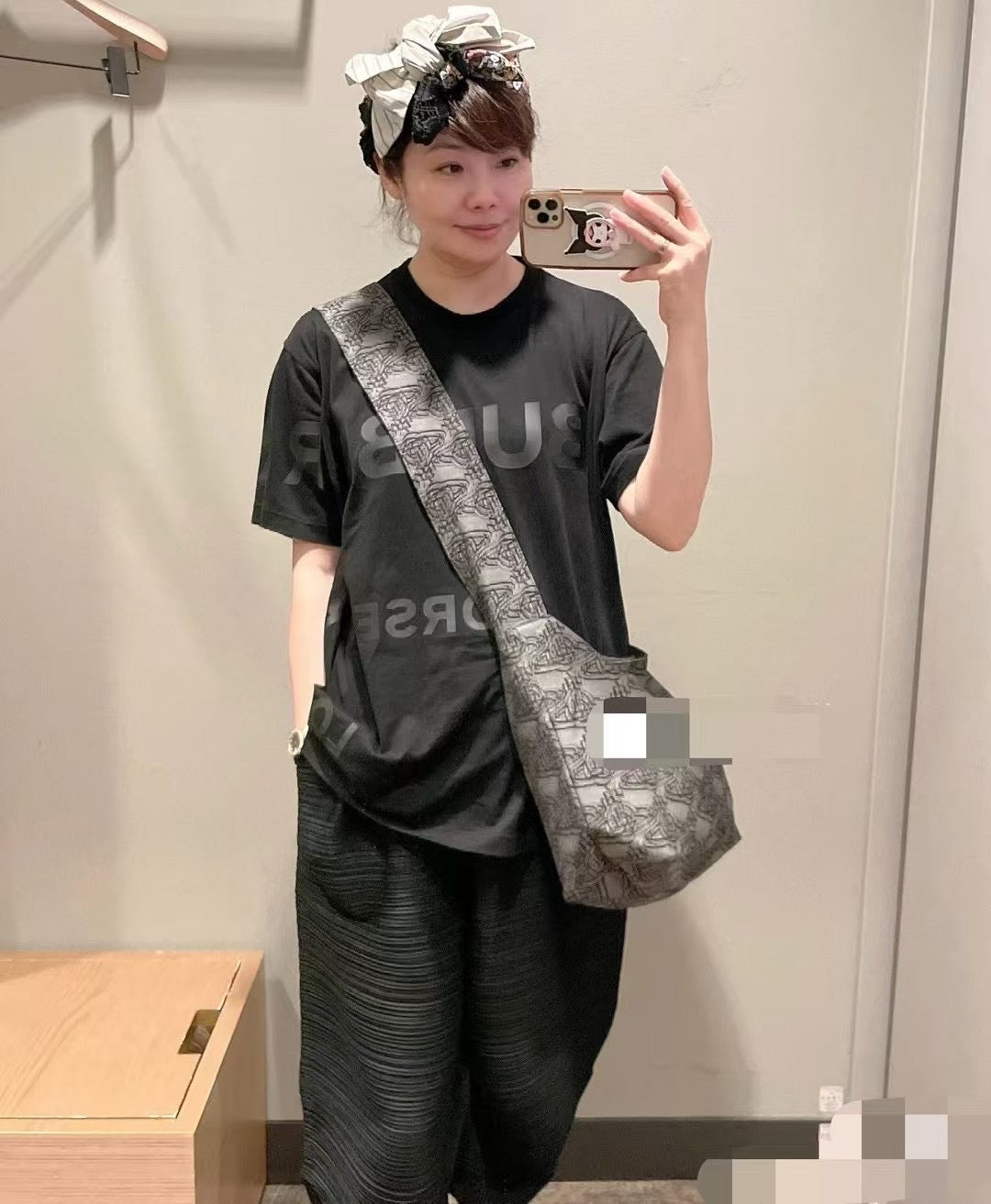 Vivienne Westwood logo 印花tote bag