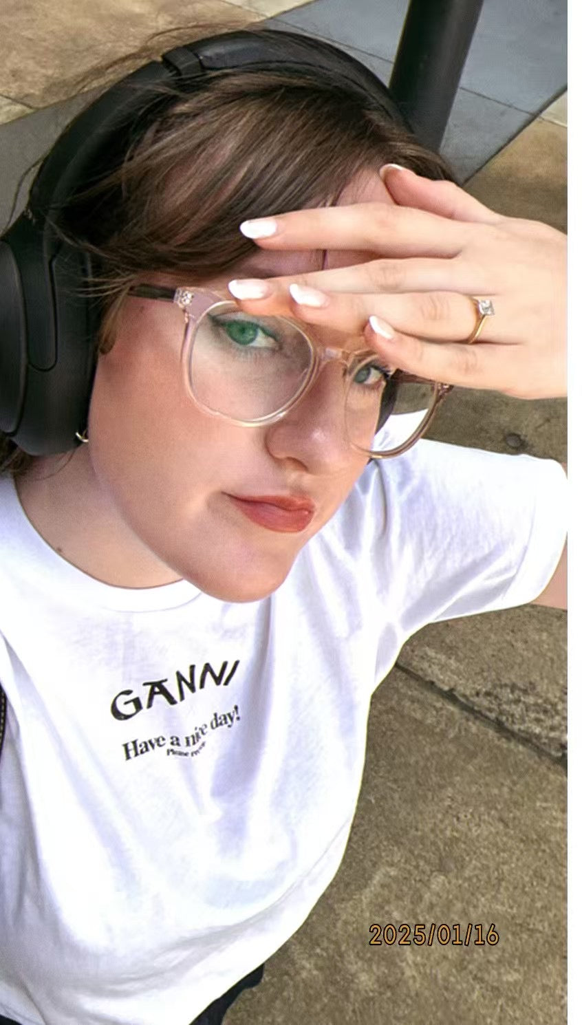 Ganni logo tee