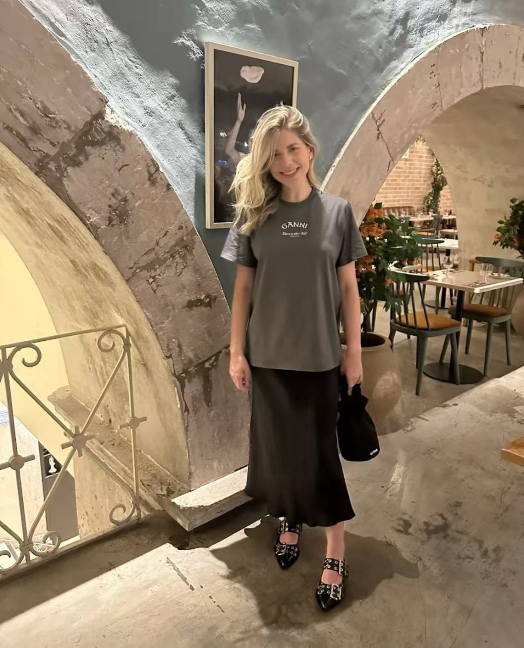 Ganni logo tee