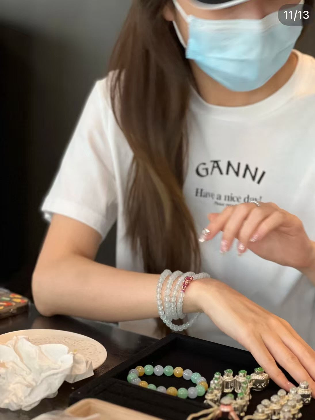Ganni logo tee