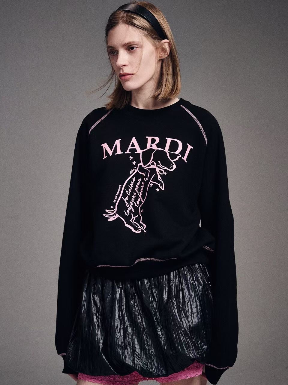Mardi Mercredi 撞色衛衣