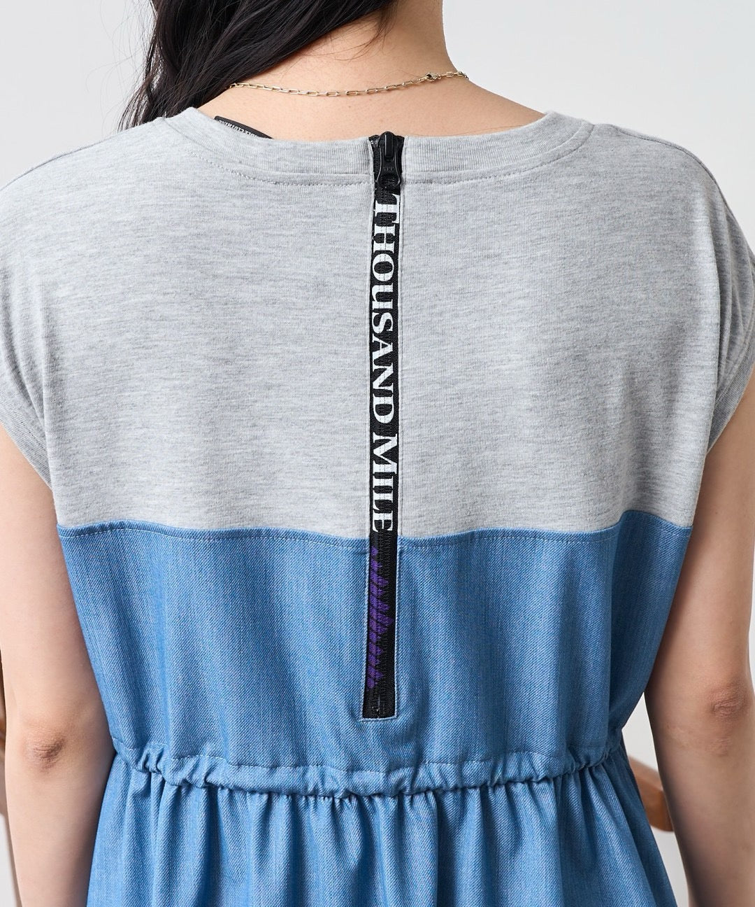 Freak’s store牛仔接拼one piece