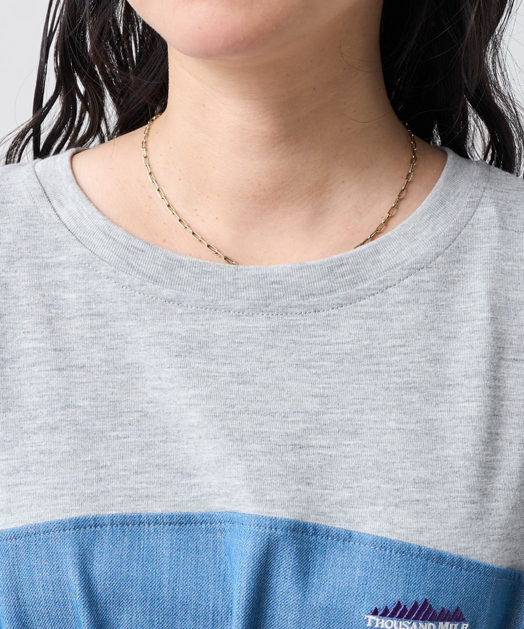 Freak’s store牛仔接拼one piece