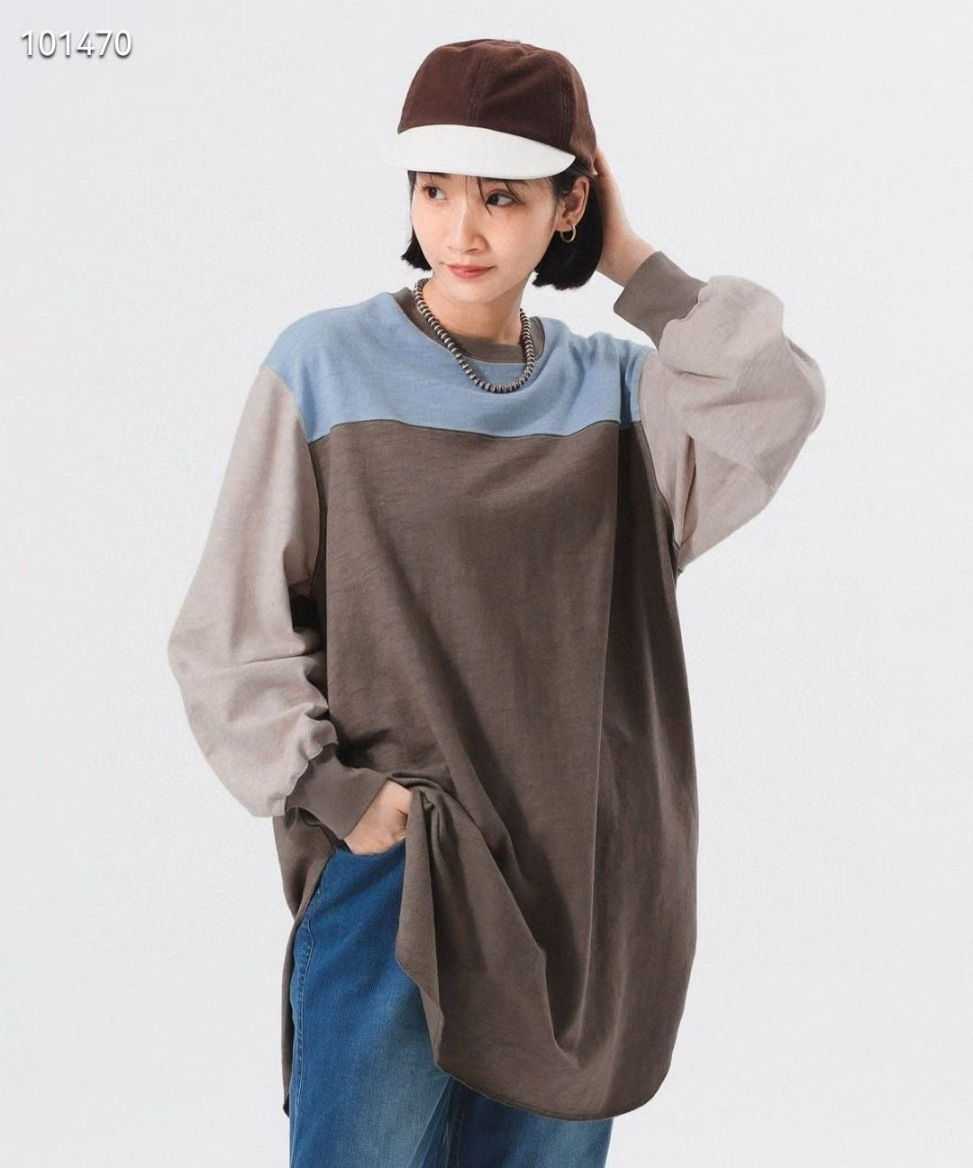 Beams boy 接拼長tee