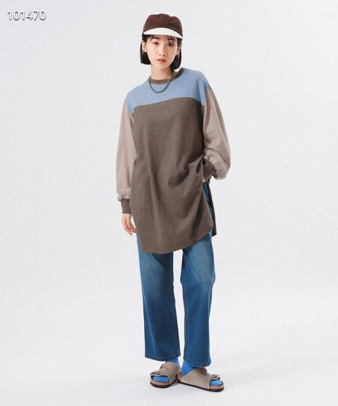 Beams boy 接拼長tee