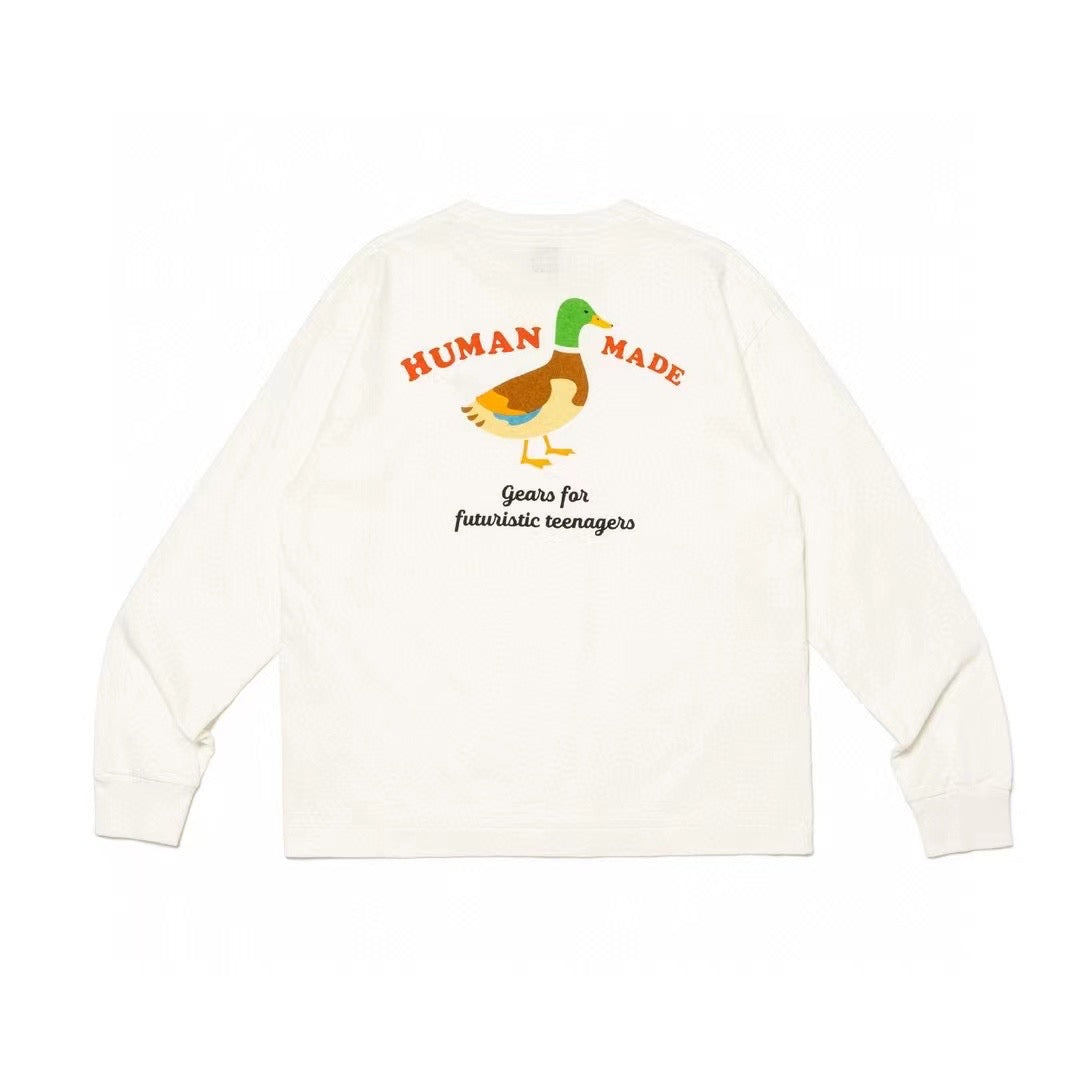 Human made彩色duck 印花tee
