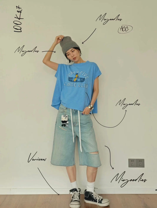 45R 無袖帆船 tee