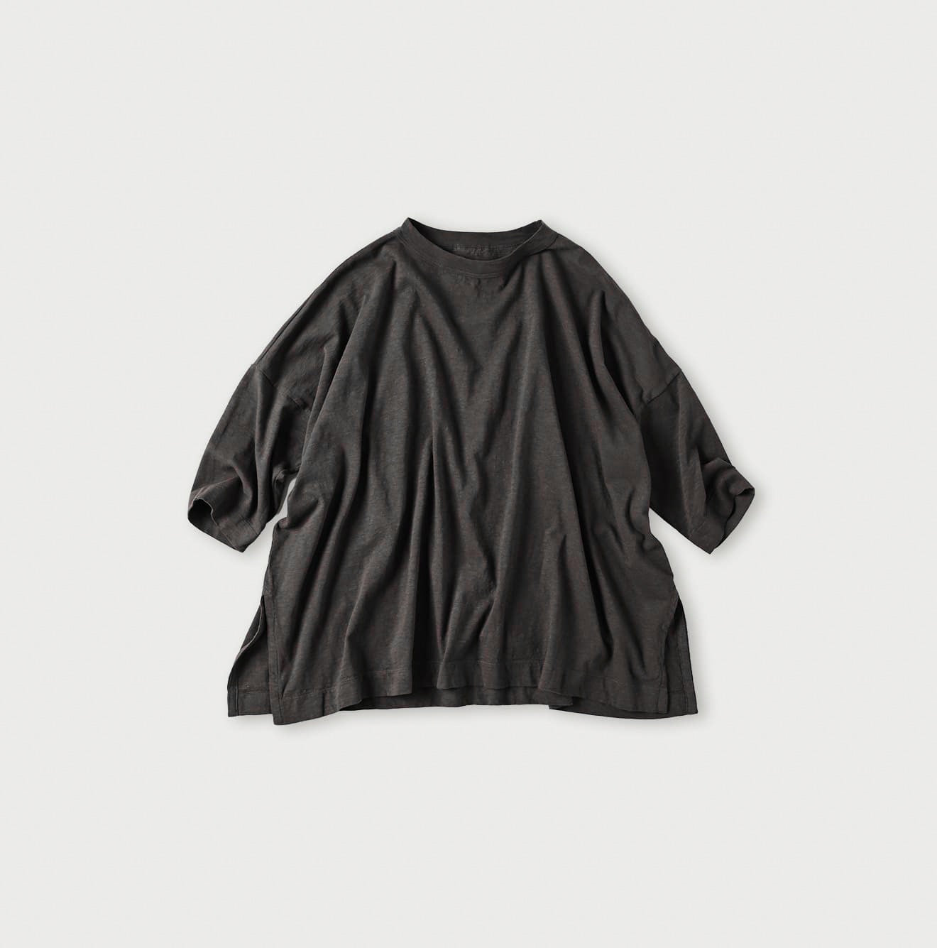 45R淨色7分袖tee