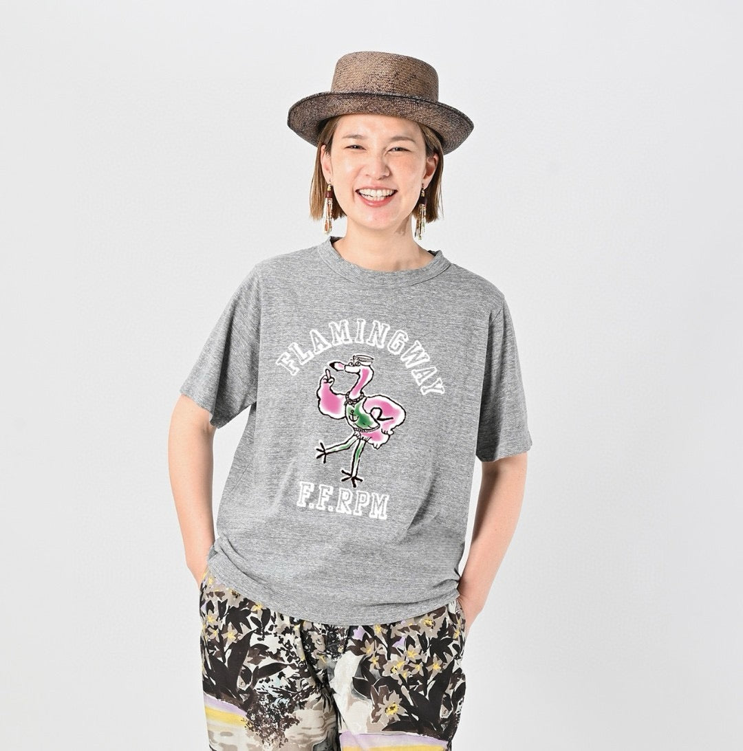 45R bird pattern tee