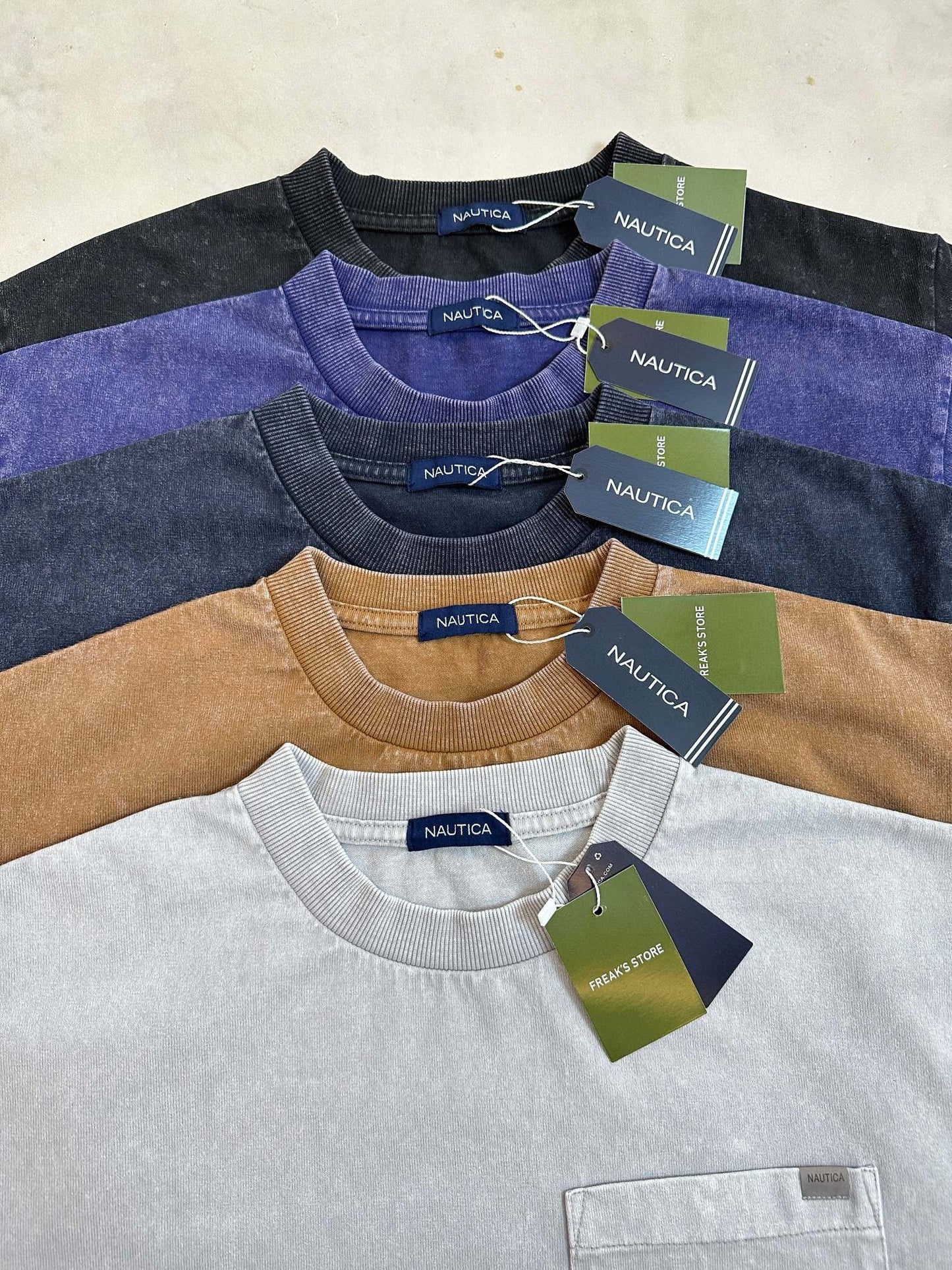 Nautica 洗水pocket tee