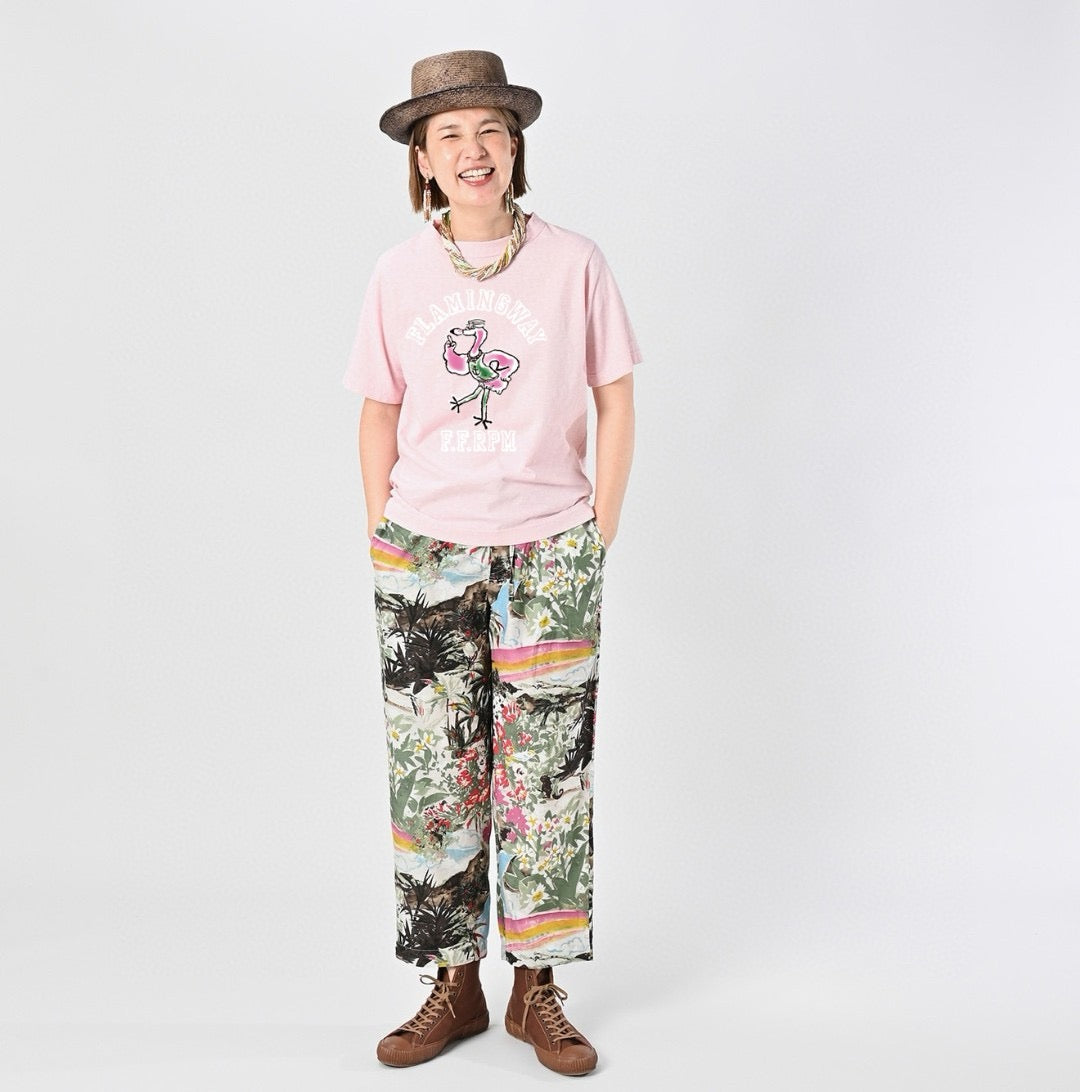 45R bird pattern tee