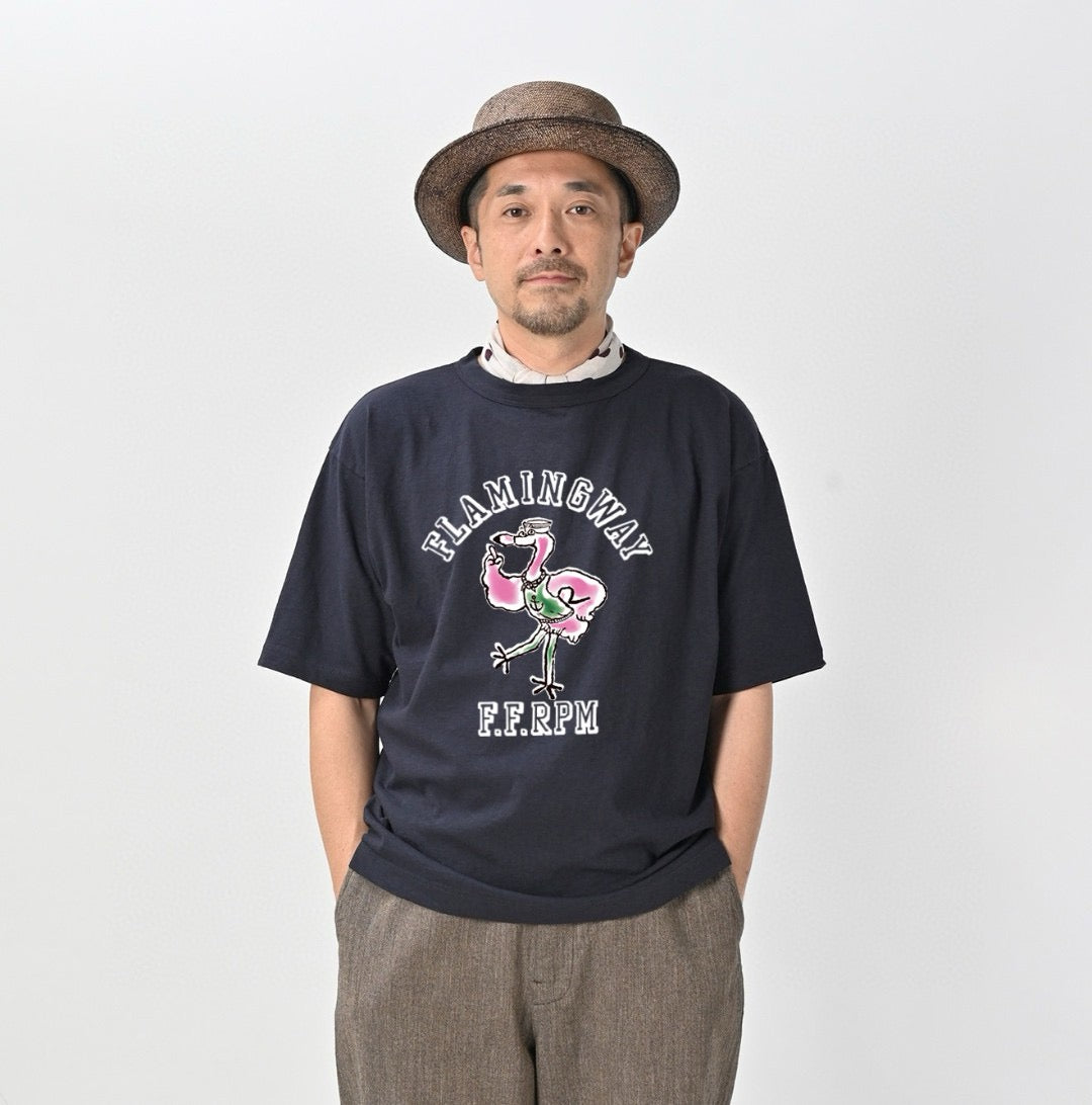 45R bird pattern tee