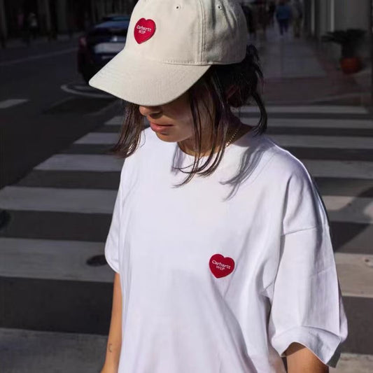 Carhartt 心心logo tee